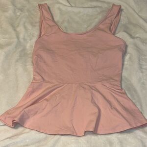 Express Pink Peplum Tank Top